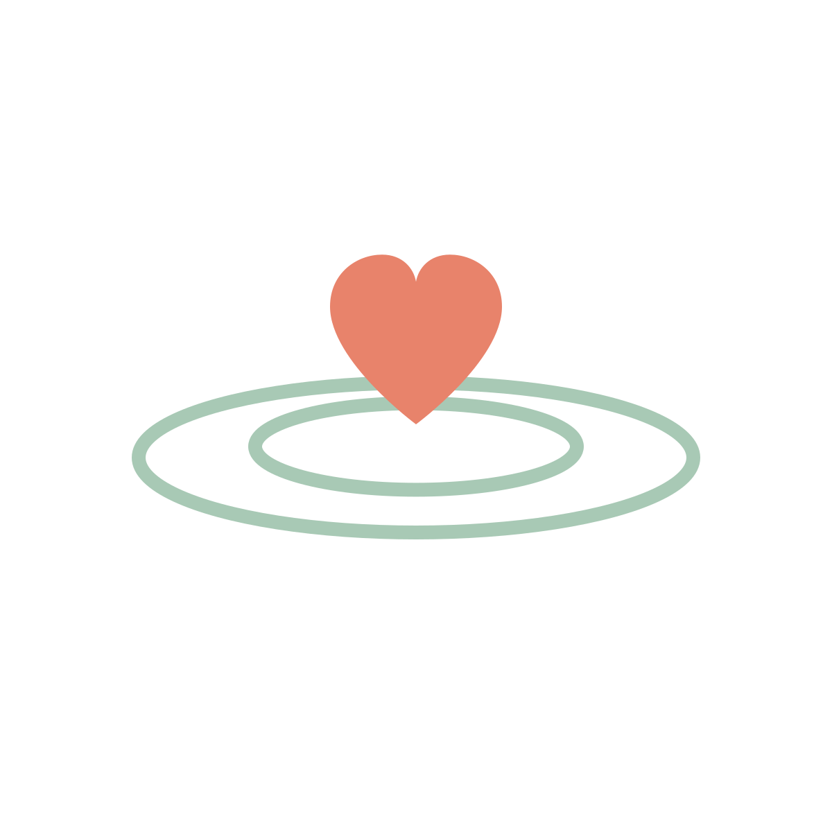 Rippe Pediatric Care Consulting heart and ripple emblem